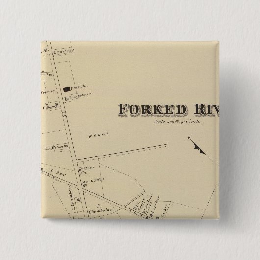 Gardinischer Fluss, New Jersey Button (Vorderseite)