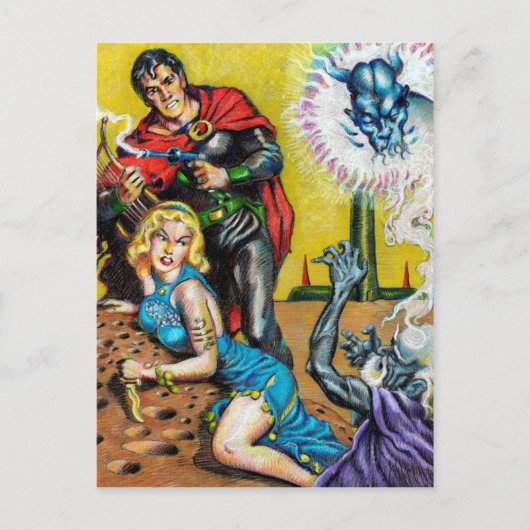 Gardner F Fox Planet Stories März 1953 Erholung Postkarte (Vorderseite)