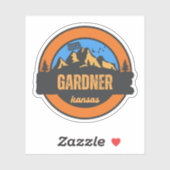 Gardner, Kansas Aufkleber (Blatt)