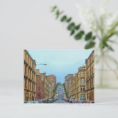 Gardner Street steil in Glasgow Postkarte (Stehend Vorderseite)
