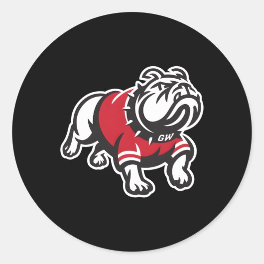 Gardner-Webb Runnin's Bulldogs Icon Runder Aufkleber (Vorderseite)