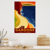 Gardone Lago di Garda Poster (Küche)