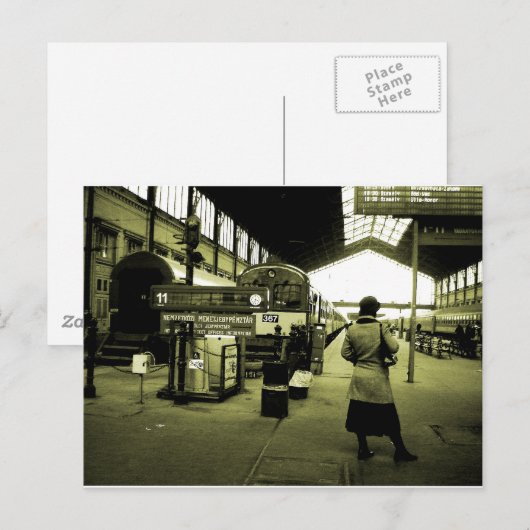 Gare Budapest Postkarte (Vorne/Hinten)