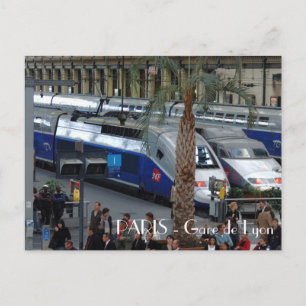 Gare de Lyon. Paris, Frankreich Postkarte