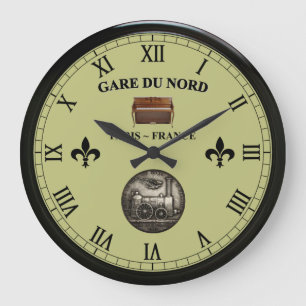 Gare du Nord ~ Paris Frankreich ~ Aufrecht Piano ~ Große Wanduhr
