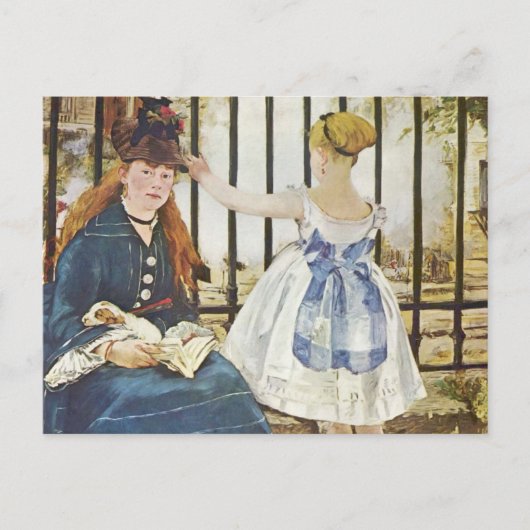 Gare Saint-Lazare - Edouard Monet Postkarte (Vorderseite)