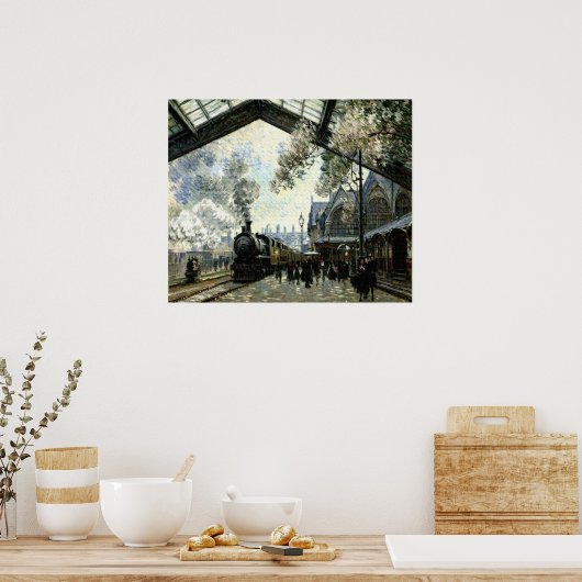 Gare St. Lazare Poster (Küche)