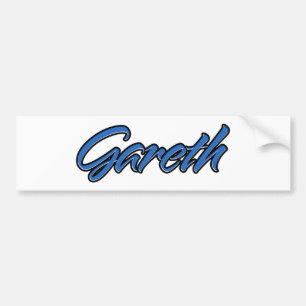 Gareth Name blue Aufkleber Sticker Autoaufkleber