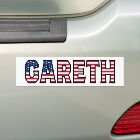 Gareth Name Vorname USA Aufkleber Sticker Auto Autoaufkleber (Auf Auto)