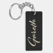 Gareth Name whitegold Schlüsselanhänger Anhänger (Vorderseite links)