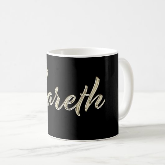 Gareth Name whitegold Tasse Teetasse Kaffeetasse (VorderseiteRechts)