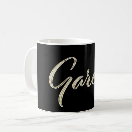 Gareth Name whitegold Tasse Teetasse Kaffeetasse (Vorderseite Links)
