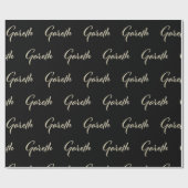 Gareth Vorname Name edles Geschenkpapier Papier (Flach)