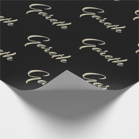 Gareth Vorname Name edles Geschenkpapier Papier (Ecke)