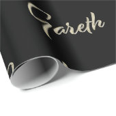 Gareth Vorname Name edles Geschenkpapier Papier (Rolleneckpunkt)