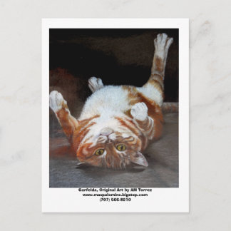 Garfelda, Garfelda, Original Art von AM Torrezww.. Postkarte