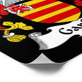 Garfield Coat of Arms - Familienwappen Poster (Ecke)