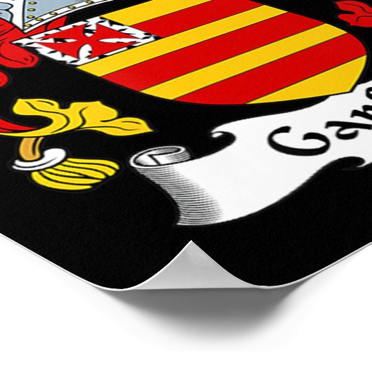 Garfield Coat of Arms - Familienwappen Poster (Ecke)