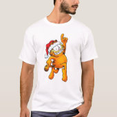 Garfield enthusiastically celebrates Christmas T-Shirt (Vorderseite)