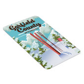 Garfield Landkreis Wyoming Ski Poster Magnet (Rechte Seite)