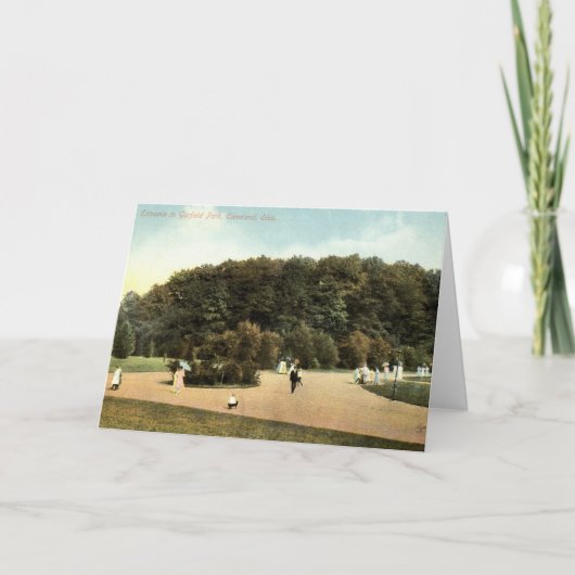 Garfield-Park, Cleveland Ohio 1910 Vintag Karte (Vorderseite)