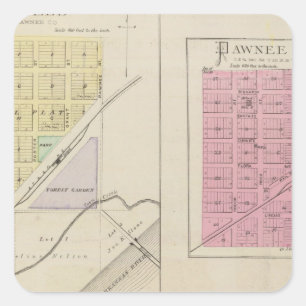 Garfield, Pawnee-Felsen, Heizer, Hoisington, Quadratischer Aufkleber