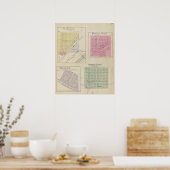 Garfield, Pawnee Rock, Heizer, Hoisington, Kansas Poster (Küche)