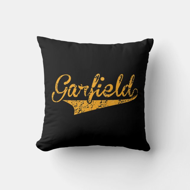 Garfield Sportlogo Kissen (Vorderseite)