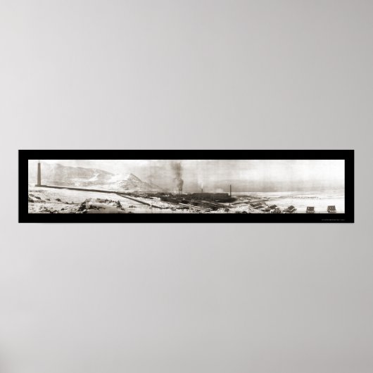 Garfield UT Smelter Foto 1910 Poster (Vorne)