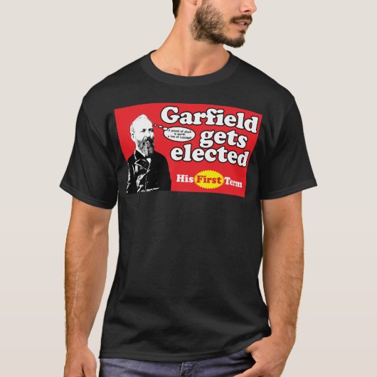 GARFIELD WIRD GEWÄHLT T-Shirt (Vorderseite)