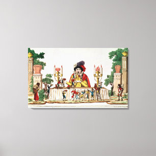 Gargantua an seinem kleinen Abendessen, c.1800 Leinwanddruck