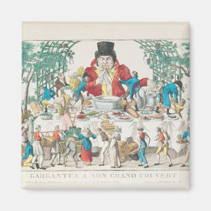 Gargantua an seinem Tisch Magnet