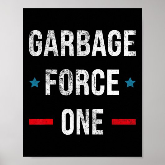 Garge Force One Trump Lustig Poster (Vorne)