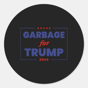 Garge für Trump 2024 Lustiger Trump-Anhänger 1 Runder Aufkleber