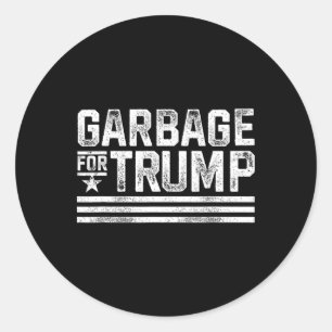 Garge für Trump 2024 Müll Trump Vintage Garge für Runder Aufkleber