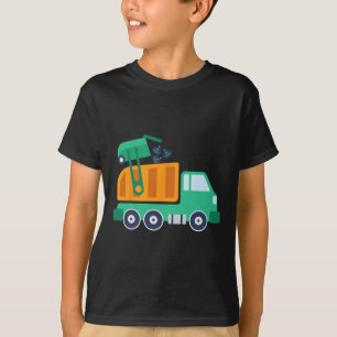 Garge Truck Abfall Gerecycelt Müllsammler Erde Da T-Shirt