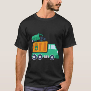 Garge Truck Abfall Gerecycelt Müllsammler Erde Da T-Shirt