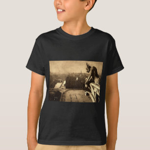 Gargouille Notre Dame, Paris Frankreich 1912 Vinta T-Shirt