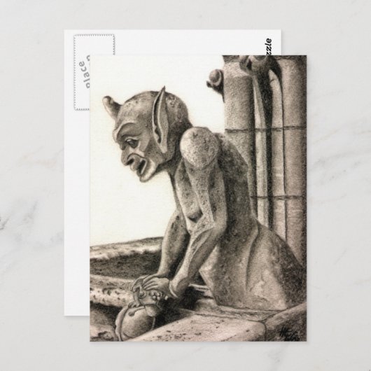 Gargoyle 2 postkarte (Vorne/Hinten)