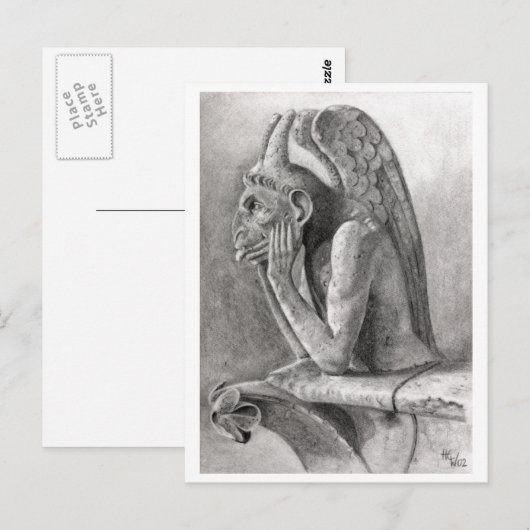 Gargoyle 3 postkarte (Vorne/Hinten)
