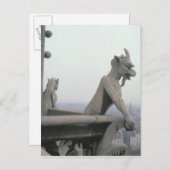 Gargoyle aus der Balustrade der Grande Postkarte (Vorne/Hinten)