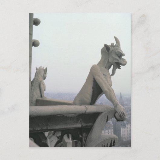 Gargoyle aus der Balustrade der Grande Postkarte (Vorderseite)