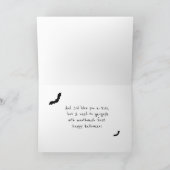 Gargoyle Bats Funny Halloween Card Karte (Innenseite)