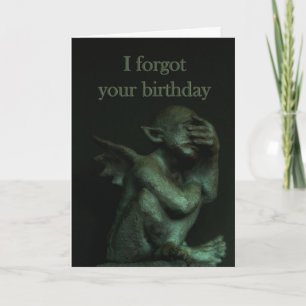 Gargoyle~belated Geburtstag Karte