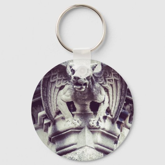 Gargoyle Button Schlüsselanhänger (Vorderseite)