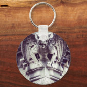 Gargoyle Button Schlüsselanhänger (Vorderseite)