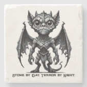 Gargoyle Demon Stone Magnet Steinuntersetzer (Vorderseite)