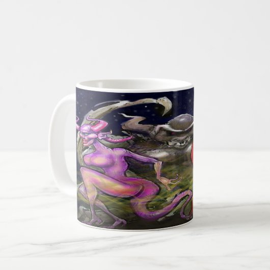 Gargoyle dunkle Fae Kaffeetasse (Vorderseite Links)