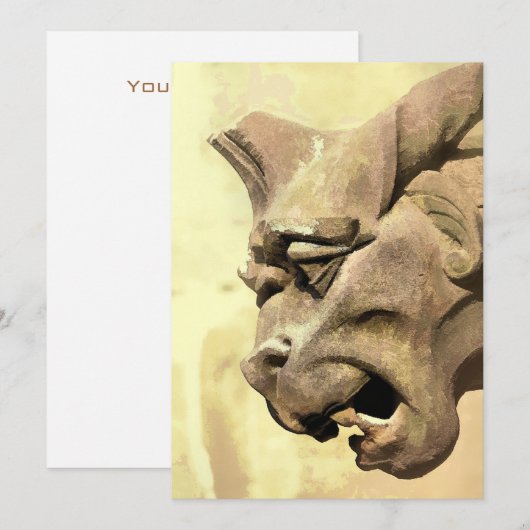 GARGOYLE-EINLADUNG (Vorne/Hinten)