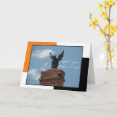 Gargoyle Funny Halloween Card Karte (Gelbe Blume)